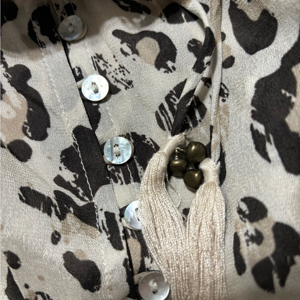 Spell Wild Ones Cream and Black Leopard Maxi Dress - Picture 10 of 11